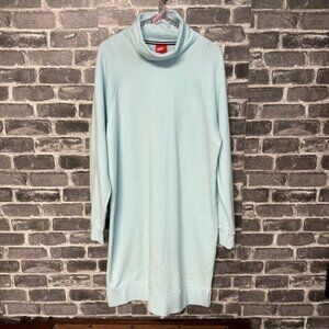 NEW Nike jumper dress light blue mock neck